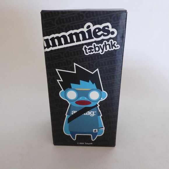 NEW 2006 TOBYHK DUMB DUMMIES BLUE DESIGNER VINYL COLLECTIBLE FIGURE - Picture 6 of 12